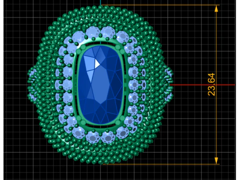 LUXURY GOLDEN RING 3D PRINTABLE MODEL 3D Model