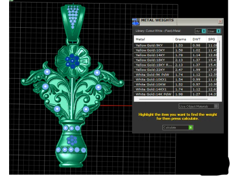 FLOWER POT PENDANT 3D PRINTABLE MODEL 3D Model