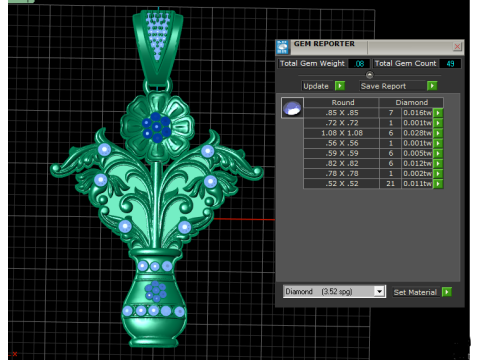 FLOWER POT PENDANT 3D PRINTABLE MODEL 3D मॉडल