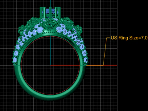 HIP HOP ENGAGEMENT RING 3D PRINTABLE MODEL 3D Model