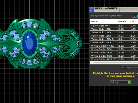 WEDDING RUBY RING 3D PRINTABLE MODEL 3D Model