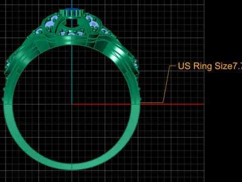 WEDDING RUBY RING 3D PRINTABLE MODEL 3D Model