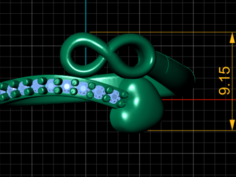 UNLIMITED HEART DESIGN RING 3D PRINTABLE MODEL 3D Модель