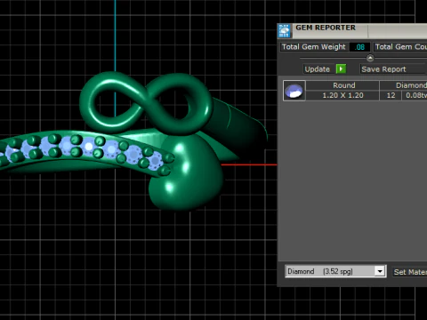 UNLIMITED HEART DESIGN RING 3D PRINTABLE MODEL 3D Model