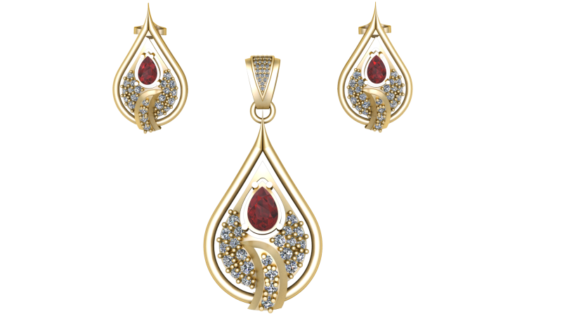 INDIAN ANTIQUE STYLE LOCKET SET 3D PRINTABLE MODEL 3D Model .c4d .max .obj .3ds .fbx .stl .blend 