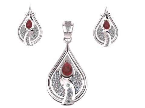 INDIAN ANTIQUE STYLE LOCKET SET 3D PRINTABLE MODEL 3D Model