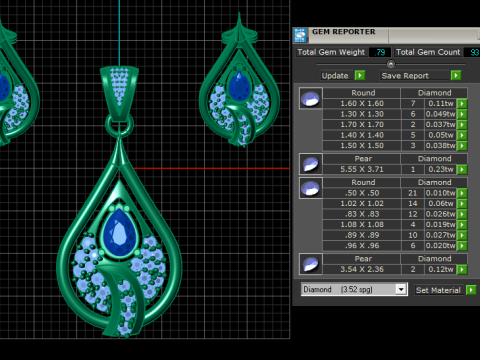 INDIAN ANTIQUE STYLE LOCKET SET 3D PRINTABLE MODEL 3D Model