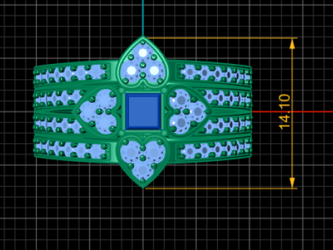 HEART DESIGN RING 3D PRINTABLE MODEL Model 3D