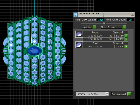 HIP HOP LUXURY RING 3D PRINTABLE MODEL 3D Model