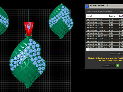 LEAF STYLE LOCKET SET 3D PRINTABLE MODEL 3Dモデル