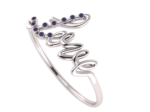 LOVE WORD GOLD RING 3D PRINTABLE MODEL 3D Model