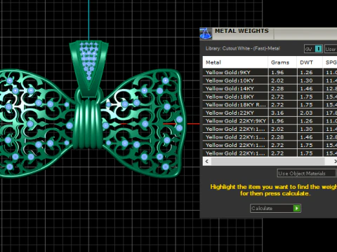 BOW TIE PENDANT 3D PRINTABLE MODEL 3D Model