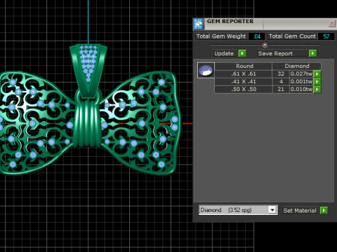 BOW TIE PENDANT 3D PRINTABLE MODEL 3D Model