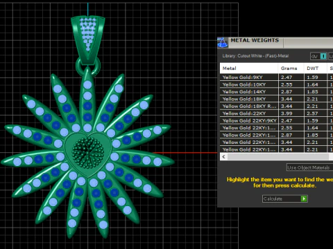 SUN STYLE HEART DESIGN PENDANT 3D PRINTABLE MODEL 3D Model