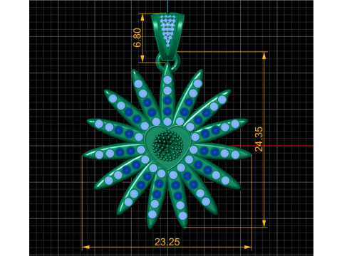 3D-ПІДВІСНА МОДЕЛЬ ДЛЯ ДРУКУ В СОНЦЕННОМУ СТИЛІ ДИЗАЙН СЕРЦЯ 3D Модель