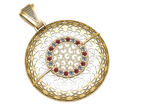 FANCY ANTIQUE PENDANT 3D PRINTABLE MODEL 3D Model