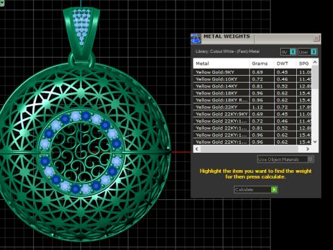 FANCY ANTIQUE PENDANT 3D PRINTABLE MODEL Model 3D