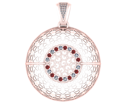 FANCY ANTIQUE PENDANT 3D PRINTABLE MODEL Model 3D