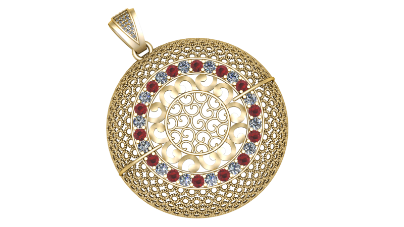 JOANE WOMEN PENDANT 3D PRINTABLE MODEL 3D मॉडल .c4d .max .obj .3ds .fbx .stl .blend 
