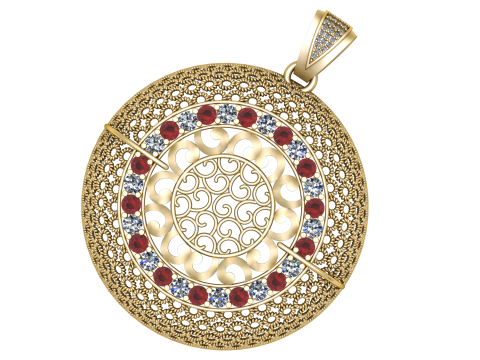 JOANE WOMEN PENDANT 3D PRINTABLE MODEL 3D मॉडल