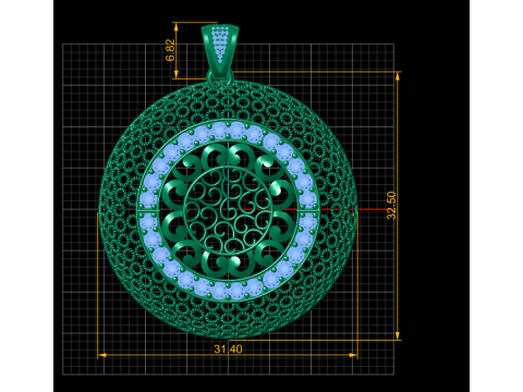 JOANE WOMEN PENDANT 3D PRINTABLE MODEL 3D मॉडल