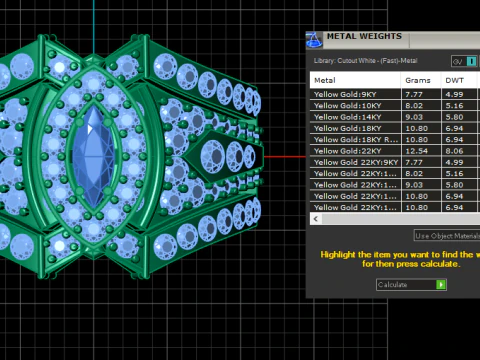 DIAMOND BRIDAL RING 3D PRINTABLE MODEL 3D Model