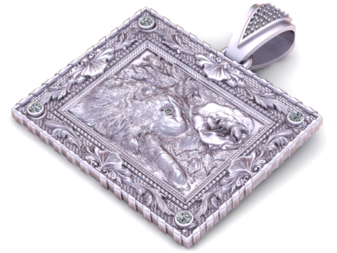 CAT FRAME PENDANT 3D PRINTABLE MODEL 3D Model