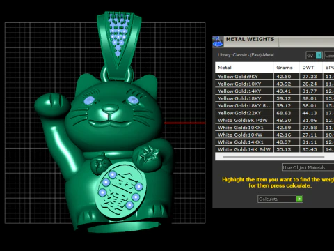 CUTE CAT ANIMAL PENDANT 3D PRINTABLE MODEL 3D Model