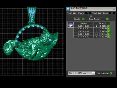 CAT IN THE BASKET PENDANT 3D PRINTABLE MODEL 3D Model