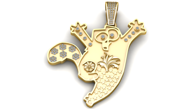 CARTOON CHARACTER PENDANT 3D PRINTABLE MODEL Model 3D .c4d .max .obj .3ds .fbx .stl .blend 