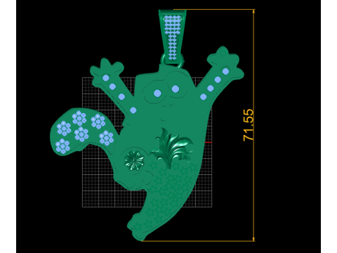 CARTOON CHARACTER PENDANT 3D PRINTABLE MODEL Model 3D