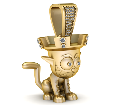 NAUGHTY ANIMAL PENDANT 3D PRINTABLE MODEL Model 3D