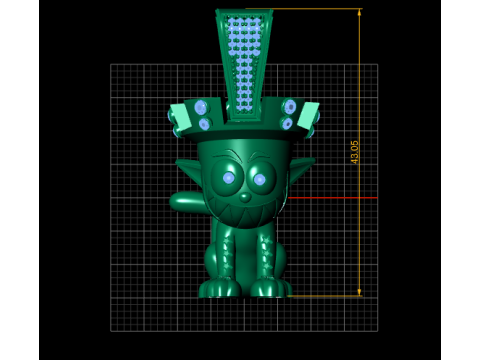 NAUGHTY ANIMAL PENDANT 3D PRINTABLE MODEL Modello 3D