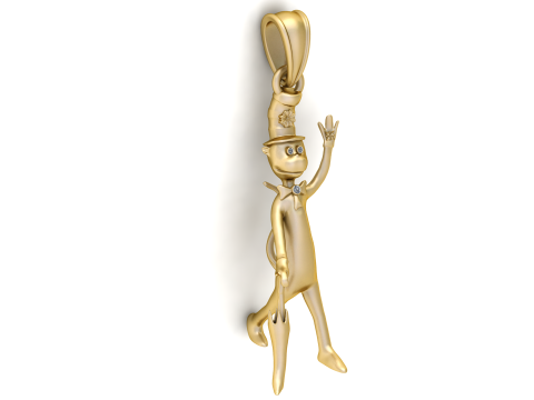 CARTOON MEN PENDANT 3D PRINTABLE MODEL 3D Модель