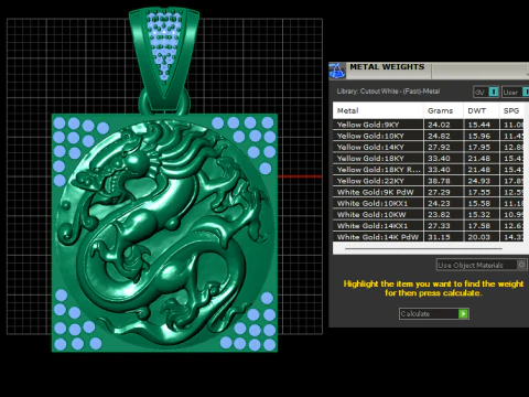 CHINESE DRAGON CHARM PENDANT 3D PRINTABLE MODEL 3D Model