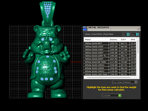 MONSTER PANDA PENDANT 3D PRINTABLE MODEL 3D Model