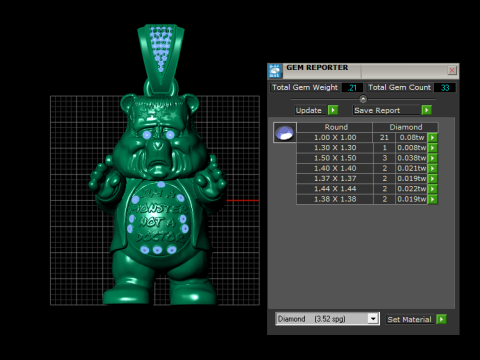 MONSTER PANDA PENDANT 3D PRINTABLE MODEL 3D Model