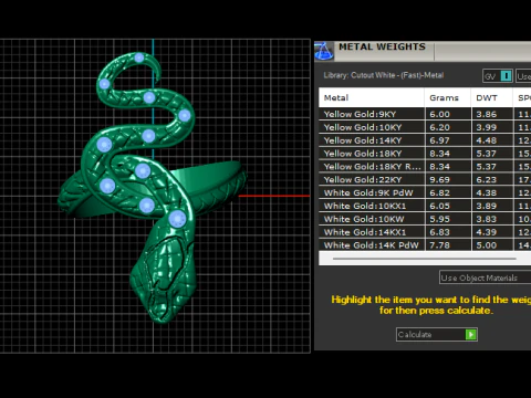 SNAKE DESIGN RING 3D PRINTABLE MODEL 3D Model