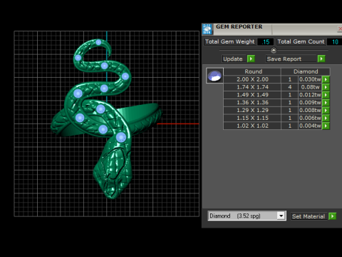 SNAKE DESIGN RING 3D PRINTABLE MODEL 3D Model