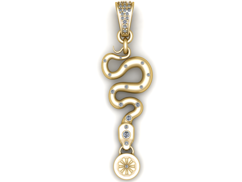 SNAKE ANIMAL PENDANT 3D PRINTABLE MODEL 3D Model