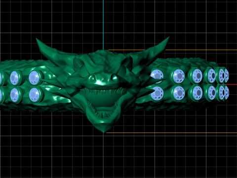 DRAGON FACE DESIGN RING 3D PRINTABLE MODEL 3D Model