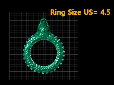 DRAGON FACE DESIGN RING 3D PRINTABLE MODEL 3D Model