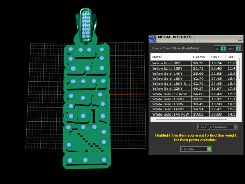 DIGO WORD CHARM PENDANT 3D PRINTABLE MODEL 3D Model