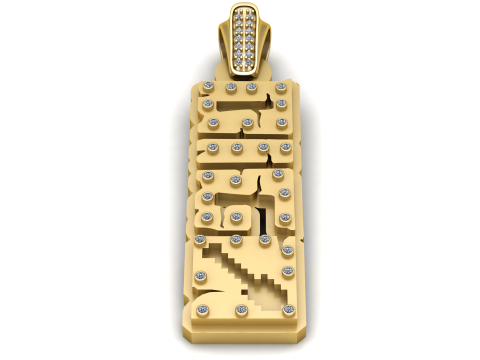 DIGO WORD CHARM PENDANT 3D PRINTABLE MODEL Modèle 3D
