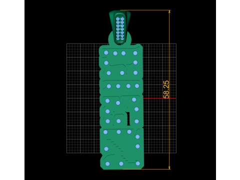 DIGO WORD CHARM PENDANT 3D PRINTABLE MODEL Modèle 3D