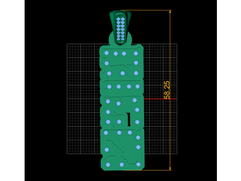 DIGO WORD CHARM PENDANT 3D PRINTABLE MODEL 3D Model