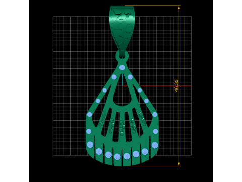 HOT AIR BALLOON STYLE PENDANT 3D PRINTABLE MODEL 3D Модель