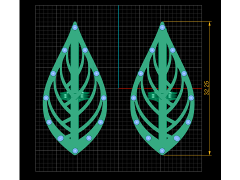 GLAMIRA LUXURY EARRING 3D PRINTABLE MODEL 3Dモデル