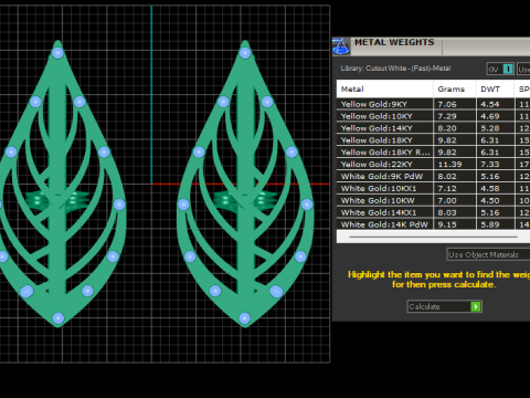GLAMIRA LUXURY EARRING 3D PRINTABLE MODEL 3Dモデル