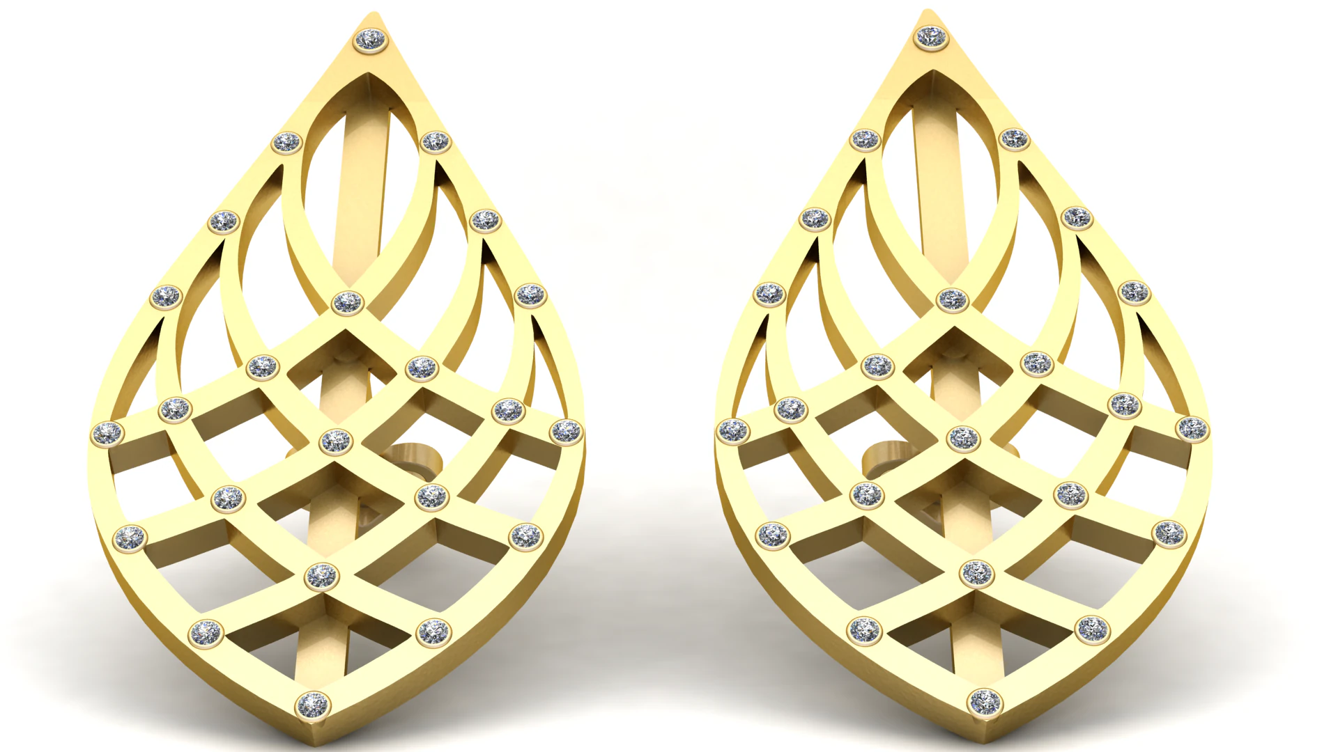AMERICAN GOLDEN EARRING 3D PRINTABLE MODEL 3D Model .c4d .max .obj .3ds .fbx .stl .blend 
